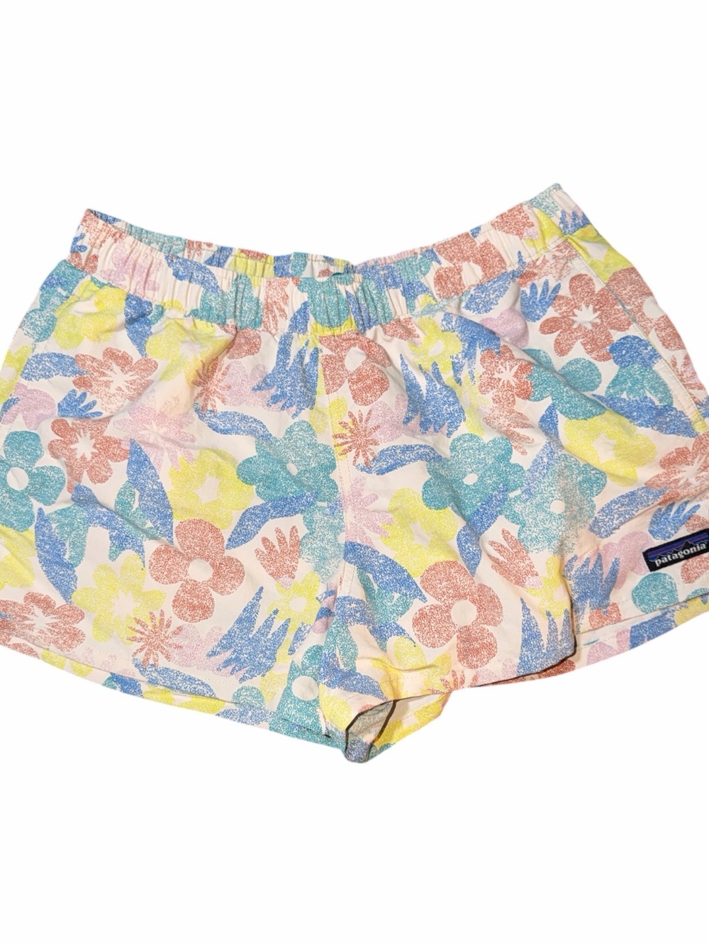Patagonia Baggies Floral Pull-On Shorts Women's Medium 2.5" Inseam Active